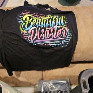 Beautiful Disaster Women's Black Tank Top